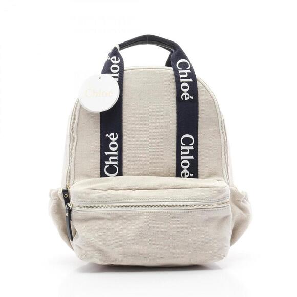 CHLOE Beige Leather Backpack - Picture 1 of 5